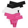 Women&#39;s Flower Lace Thongs Soft Underwear snazzyway