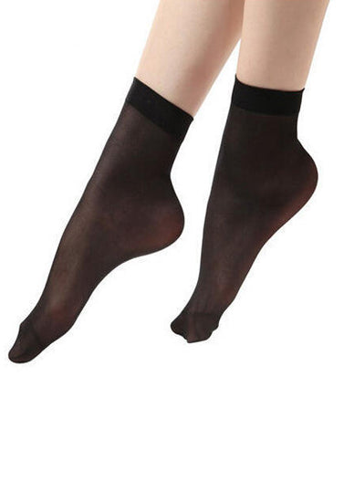 Women's Ankle High Thin Transparent Women Fashion Socks Pack of 2 snazzyway