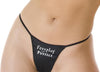 Foreplay is for Pussies Printed G StringThong snazzyway