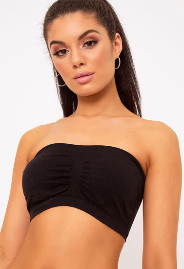 Bandeau Black Bra FRENCH DAINA