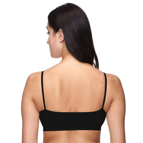 Very Smart & Sexy Black Thin Straps Sports Bra snazzyway