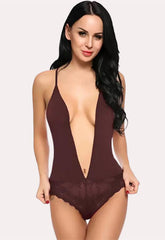 Chic and Comfy Sheer Nightwear Bodysuit snazzyway