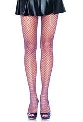 Hanes Classic net purple pantyhose snazzyway