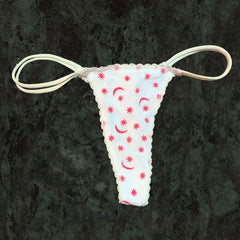 Double Strap Star Print V-String Panty(sold out) snazzyway