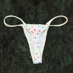 Double Strap Star Print V-String Panty(sold out) snazzyway