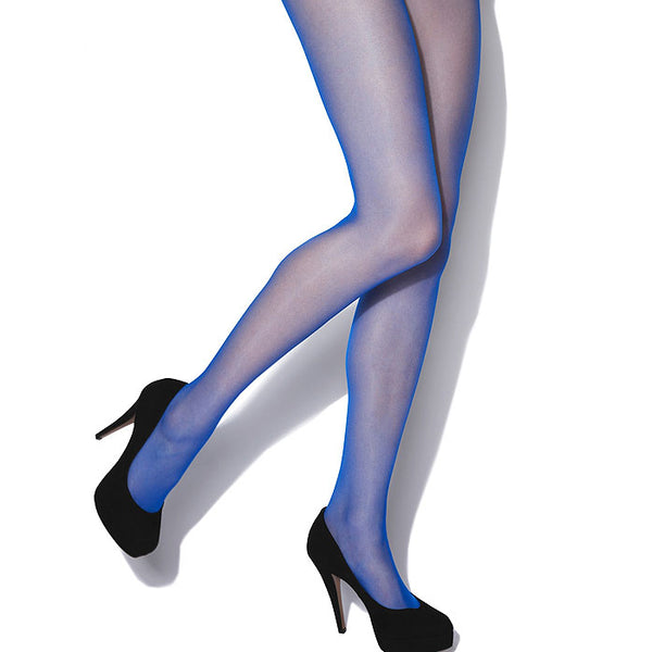 Extra Width Ultra Sheer Tights In Royal Bluesold Out Freeshipping French Daina