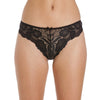 Female Black Floral Transparent Lace High Waist Thong(sold out) snazzyway