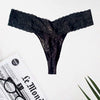 Fredericks Lounge In Love Black Lace Thong snazzyway