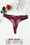 Fredericks Two Tones Perfect Purple Thong In XL + 1 Free Bra(sold out) snazzyway