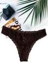 George Flirty Lace Accented Black Thong + 1 Free Bra snazzyway