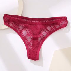 Ladies Low Waist Mesh Hollow Lace Panties snazzyway