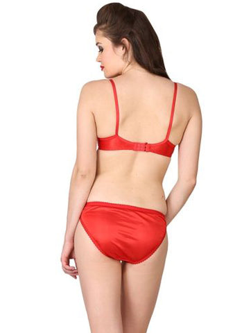 Gorgeous Soft Red Bra Panty Set FRENCH DAINA