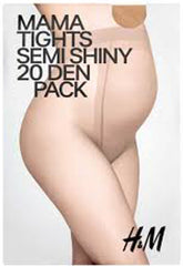 H&M Mama Tights Semi Shiny 20 Den Nude Pantyhose snazzyway