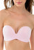 Half Cup Seamless Padded Luxury Pink Coloured Bra FRENCH DAINA