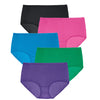 Pure cotton hipster panties ,5 Pack snazzyway