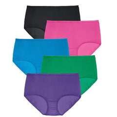 Pure cotton hipster panties ,5 Pack snazzyway