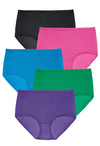 Pure cotton hipster panties ,5 Pack snazzyway