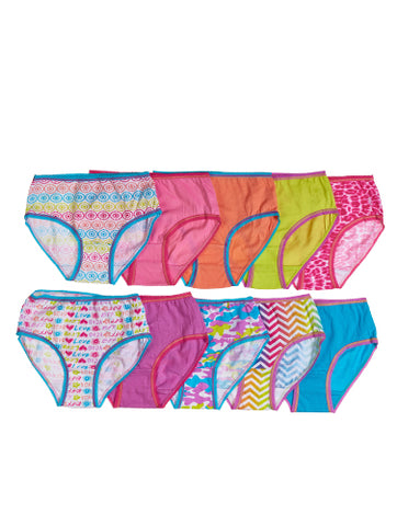 Hushh Pack of 10 Assort Printed Hipster Panties snazzyway