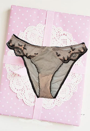 Intemissimi Beautiful fully Transparent Designed Border Panties(Sold Out)