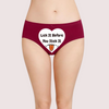 Playful Custom Message Intimate Panty snazzyway