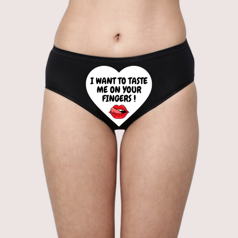 Customized Temptation Panty - A Secret Message snazzyway