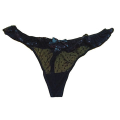 La Senza Black Instant Attraction Thong snazzyway