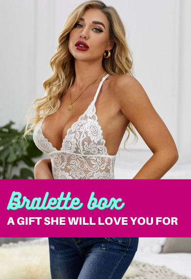 Lace bralette gift box snazzyway