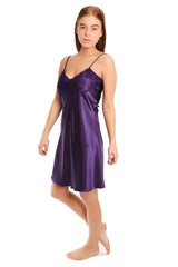 Lace Details satin short nightdress nightie chemise French Daina