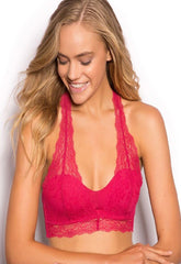 Ladies' Beautiful Dark Pink Bralette Bras snazzyway