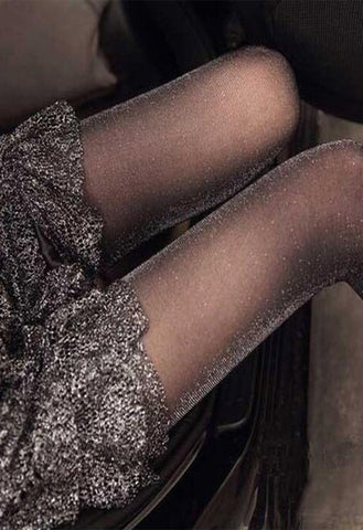 Ladies Charming Shiny Pantyhose Glitter Stockings(sold out) snazzyway