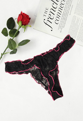 Ladies Flirty Frilly Layered Net Thong(sold out) snazzyway