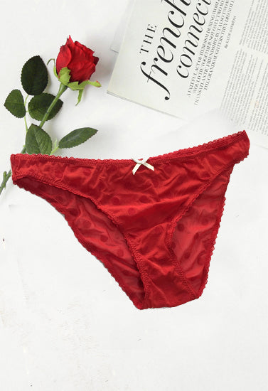 Ladies Maroon Ultra Thin Bridal Panty(sold out)