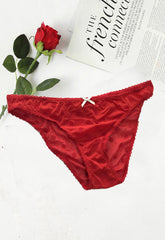 Ladies Maroon Ultra Thin Bridal Panty(sold out) snazzyway