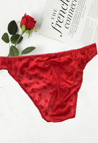 Ladies Maroon Ultra Thin Bridal Panty(sold out) snazzyway