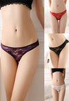 Ladies Romantic Side Lace Thong Panties For Men Pk Of 3 snazzyway