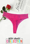 Ladies Sweet As Can V Burgundy Thong snazzyway