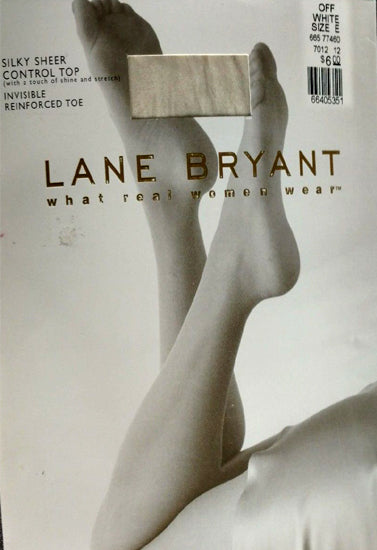 Lane Bryant Daysheer Invisible White Pantyhose