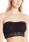 Late Night Black Lace Texture Strapless Bra FRENCH DAINA