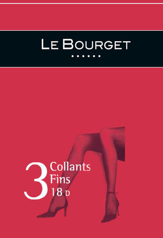 Le Bourget 3 collants fins 18 denier women pantyhose snazzyway