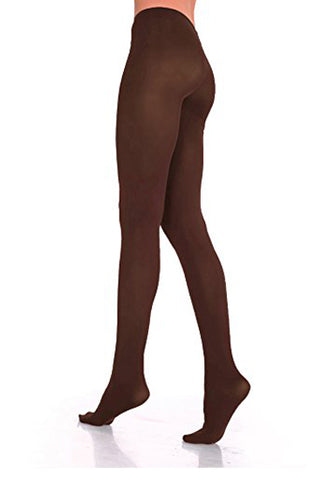 Legacy Legwear Microfiber Control Top Brown Tights snazzyway