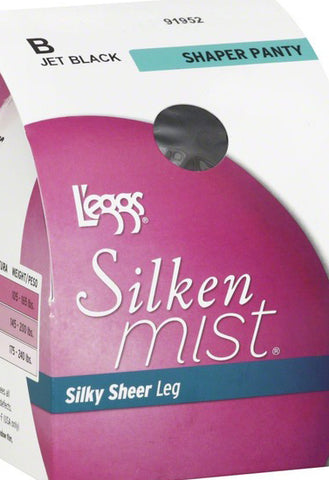 L'eggs silken mist black mist control top sheer toe snazzyway