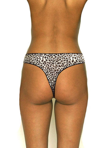 Leopard Print Thong Panty snazzyway