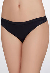 Marks & Spencer Black Stretchy Soft Cotton Thong snazzyway