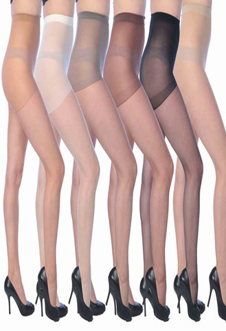 Multi-color everyday ultra soft ultra sheer women pantyhose pack of 6 snazzyway