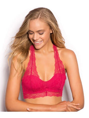 Ladies' Beautiful Dark Pink Bralette Bras snazzyway