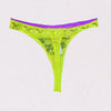 Neon Green Rose Sheer Net Lace Thong Panty(Sold Out) snazzyway