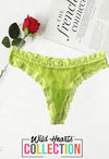Neon Green Scalloped Lace Thong Panty(sold out) snazzyway