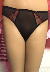 Netted Sexy Keyhole Back Hipster Panty snazzyway