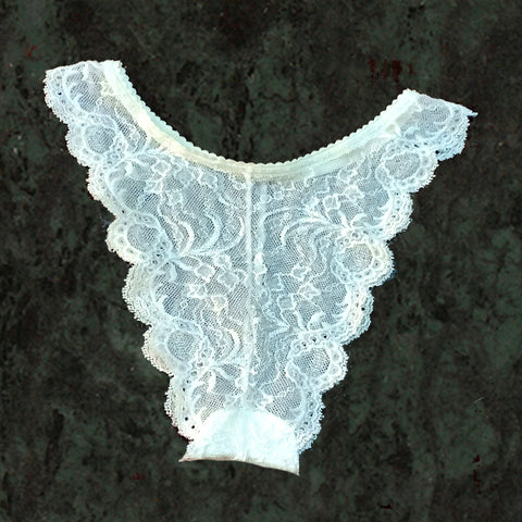 Never Let Me Go  White Lace Hipster Panty snazzyway