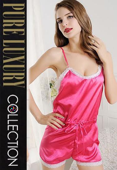 Women New Gorgeous Pink 1 Piece Sexy Backless Nightwear